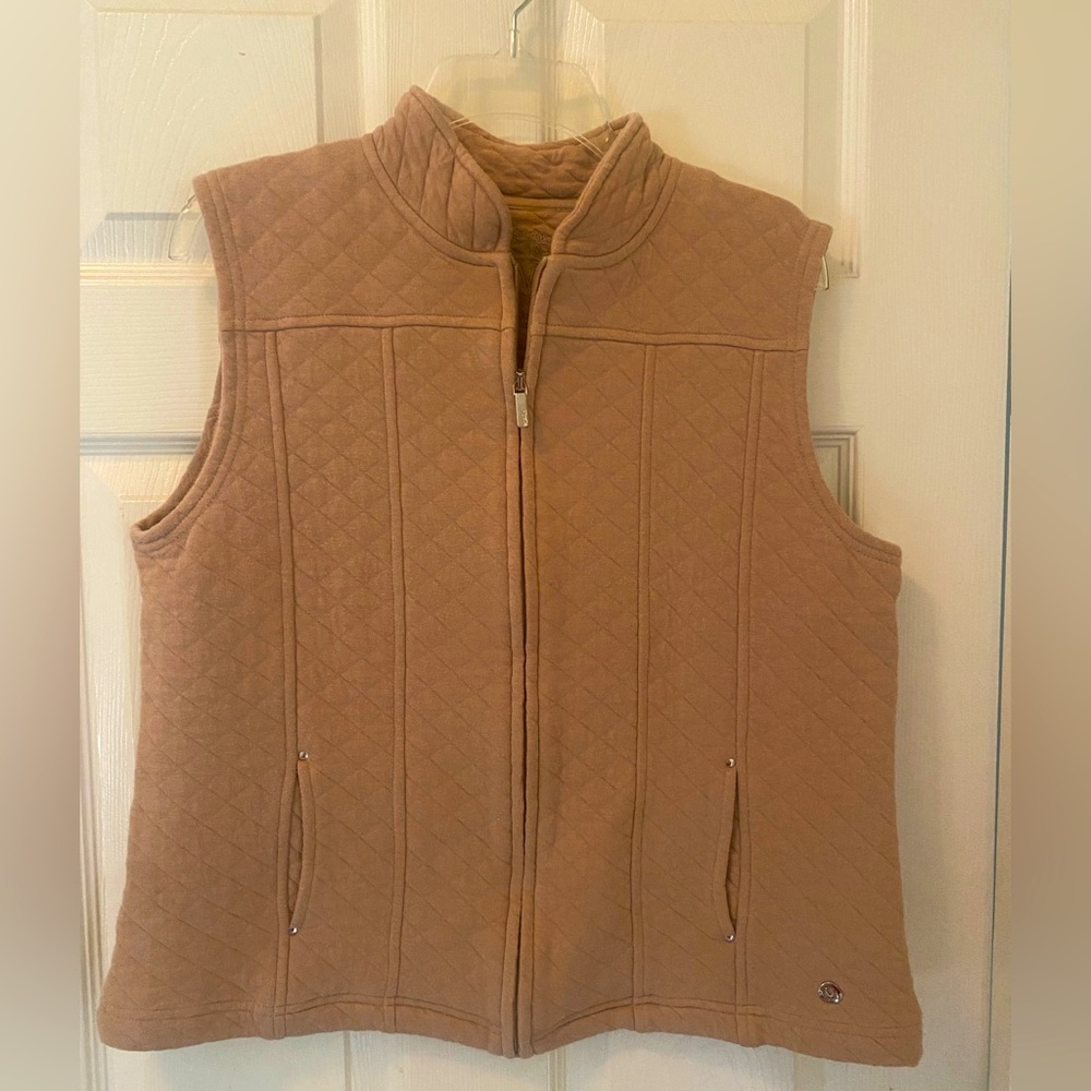 Viyella sweater vest light brown size M